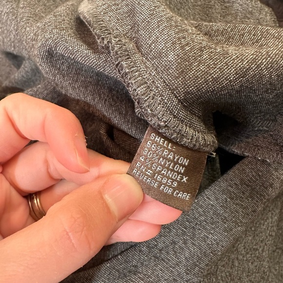 J. Mclaughlin Flat Front Trouser Stretch Pant Womens 8 Gray Rayon Blend Career - Picture 7 of 9